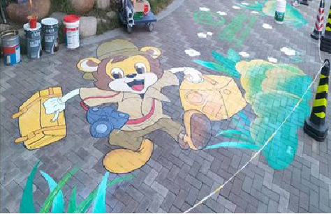 绥阳夏季画地面彩绘会遇到的问题