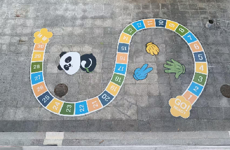 绥阳地面游戏彩绘