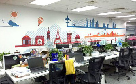 绥阳教你设计办公室墙绘的方法。