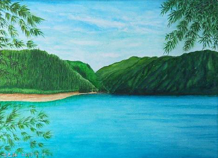 绥阳在墙绘中，如何绘画绿水青山？